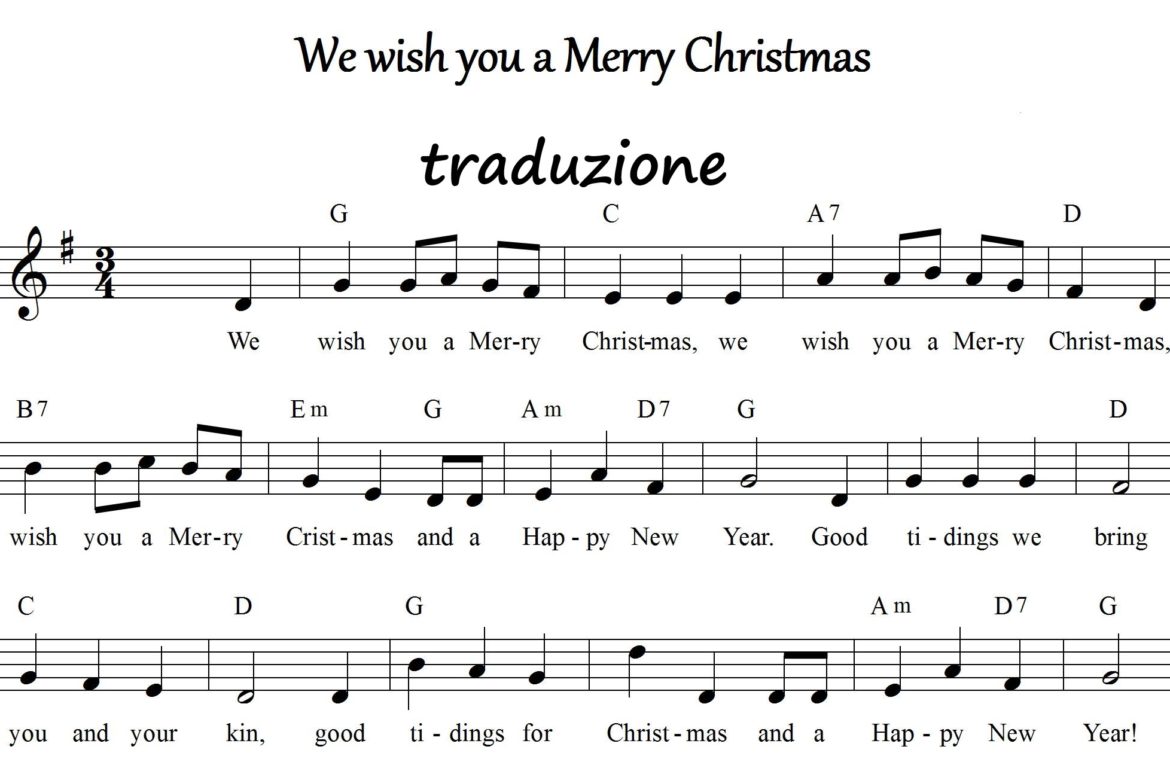Traduzione canzone Natale "We wish you a Merry Christmas" - Parola di Donna
